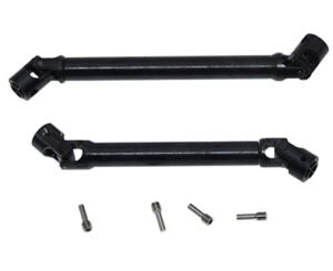 1/10 Scale RC Dodge Ram Body Compatible CVD Drive Shaft for Axial RBX10 Ryft 4WD Rock Bouncer Metal Front Rear Crawler Car Parts Upgrade 2Pcs