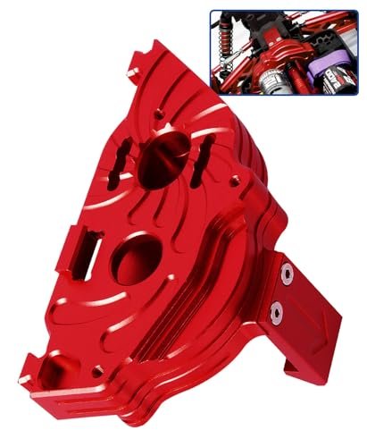 ARRCat Aluminum Motor Mount Gear Cover Upgrade for Heads Up RC Car 1/10 Senton Granite Vorteks 3s Blx Mega 550 1/8 Typhon Infraction 3s Blx Mega Red