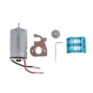 KingVal Replacement Metal 550 Brushed Motor with Motor Mount Heatsink and 27T Gear Combo RC Parts Fix for Your Broken RC Car WLtoys 144001 1/14 Scale