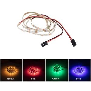 DKKY LED Strip Colored Light Strip for RC Airplane Wing Bags Fixed Flying Wing Drone and Model Car Truck Green