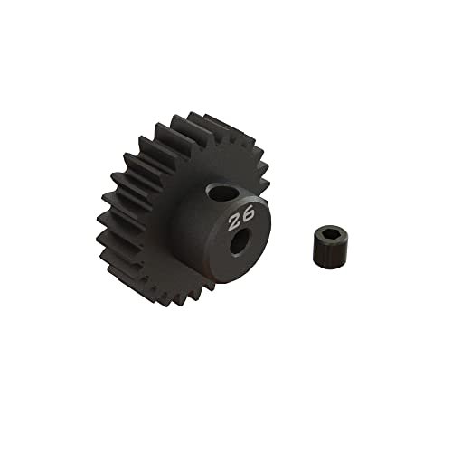 ARRMA 26T 0.8Mod 1/8 Bore CNC Steel Pinion Gear ARA311088 for Innovative RC Big Bore Shocks