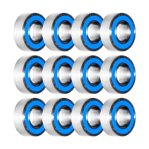 Winter Evening Premium Bearings Kit 12 Pcs for Tamiya Frog Super Blackfoot Stadium Blitzer Compatible with eBay Tamiya RC Trucks and Trailers