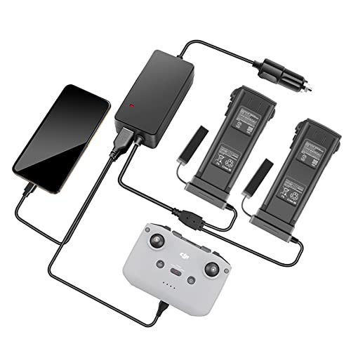 Hanatora Grave Digger 1 4 Scale RC Car Charger for DJI Mavic 3 Series Drones 12V Rapid Charging Hub with 2xUSB and 2xBattery Ports