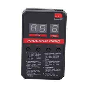SUNGOOYUE ESC LED Program Card for Rocket Bunny RC Body Compatible with Rocket V2 ESC 45A 60A 80A 120A 150A Brushless Waterproof ESC
