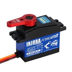 INJORA INJS135 Digital High Torque Coreless 35 KG Servo for F 35 RC Jet Models 270 Control Angle Stainless Steel Gear