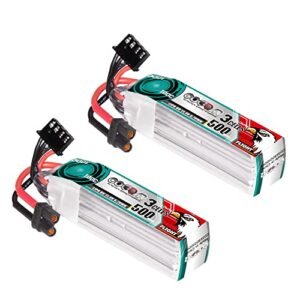 CODDAR 500mAh 3S 11.4V 100C HV LiPo Battery XT30 Connector for FPV Racing Drones CD3S500100HV 2 Pack