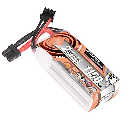 CODDAR 1150mAh 2S 7.6V 50C HV LiPo Battery XT30 Connector for RC Racing Drone FPV Quads Quadcopter