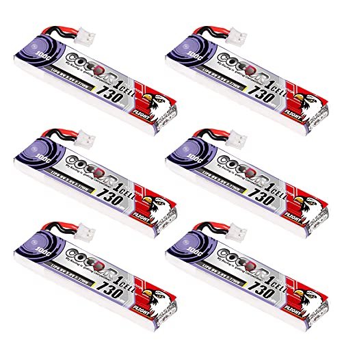 CODDAR 730mAh 1S 3.8V 100C HV LiPo Battery JST PH 2.0 Connector for Larger Brushed Whoop Drones Perfect for Stores Like RC Willey