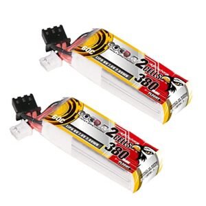 CODDAR 380mAh 2S 7.6V 60C HV LiPo Battery with JST PH 2.0 Connector for Emax Babyhawk Micro FPV Quad Racing Drone