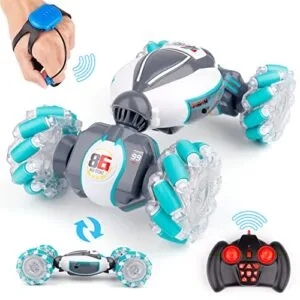 PREPOP Gesture Sensing RC Stunt Car Toys for 6-12 yr Boys&Girls - Best Birthday Gifts for Kids, 2.4Ghz Hand Controlled Remote Control Twist Cars, 4WD Transform Off Road for Rotating
