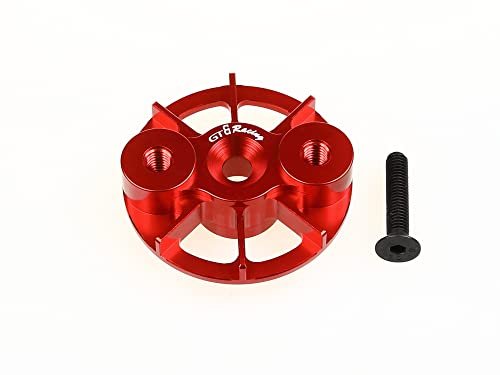 GTBRacing CNC Aluminum Clutch Holder Engine Cooling Fan for 1/5 RC Car Rotary Engine LOSI 5ive T HPI Baja 23 32CC Upgrade Parts Red