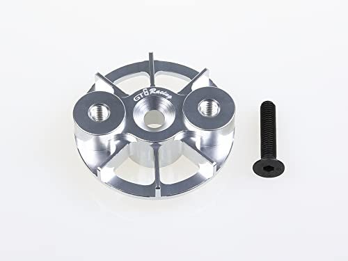 GTBRacing CNC Aluminum Clutch Holder Engine Cooling Fan for 1/5 RC Car LOSI 5ive T HPI Baja 23 32CC Upgrade Parts Silver Perfect for RC Car Engine Tuning