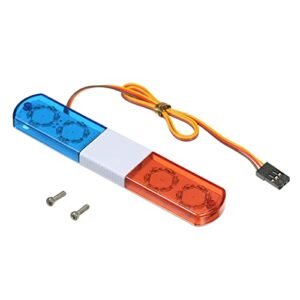 GoolRC Custom RC Drift Truck LED Police Light Flash Lamp for WPL D12 Off Road RC Car Red Blue