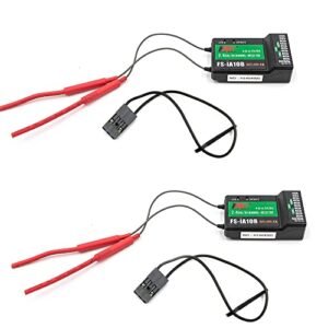 Flysky FS iA10B Dual Antenna 10CH RC Receiver PPM Output Compatible with Concorde RC and Various Transmitters 2PCS