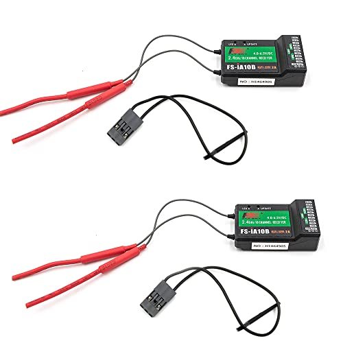 Flysky FS iA10B Dual Antenna 10CH RC Receiver PPM Output Compatible with Concorde RC and Various Transmitters 2PCS
