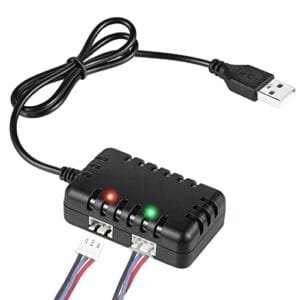 URGENEX 2S 7.4V USB Charger Cable for RC Airsoft Boat SCX24 SCX10 with XH-3P Connector 1A Output
