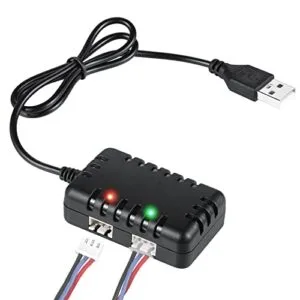 URGENEX 2S 7.4V USB Charger Cable for RC Airsoft Boat SCX24 SCX10 with XH-3P Connector 1A Output