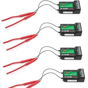 Flysky FS iA10B Dual Antenna 10CH RC Receiver PPM Output Compatible with Dynam RC Transmitters 4PCS