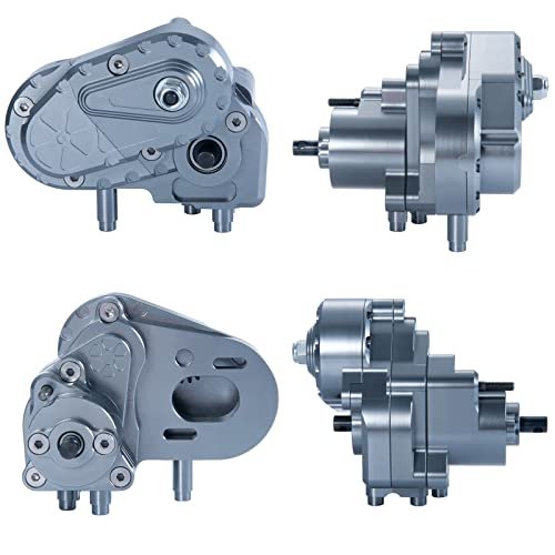 Benedict Harry Metal Aluminum Gearbox Complete Transmission Case with Gear for 1/10 Axial SCX10 AXI03004 Capra RC Car Upgrade Parts Charisma RC