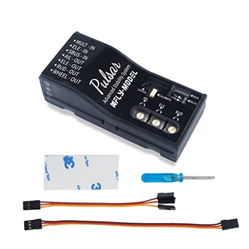 XFly Pulsar V2 3 Axis Gyro RC Flight Controller Stabilizer for F9F Panther RC Jet with Nose Wheel Anti Sideslip
