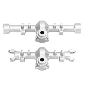 RC Cola Peanuts Inspired CNC Aluminum Alloy Axle Housing Set for SCX24 1/24 RC Simulation Model Car Silver Upgrade Parts