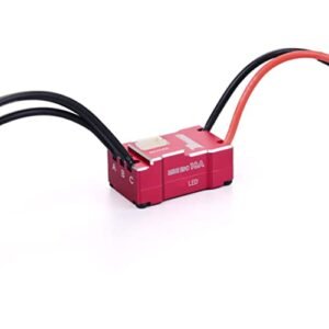 Surpass Hobby RC Plane Rocket Launcher Mini ESC 18A Electronic Speed Controller for 1/24 1/28 1/32 RC Cars Red