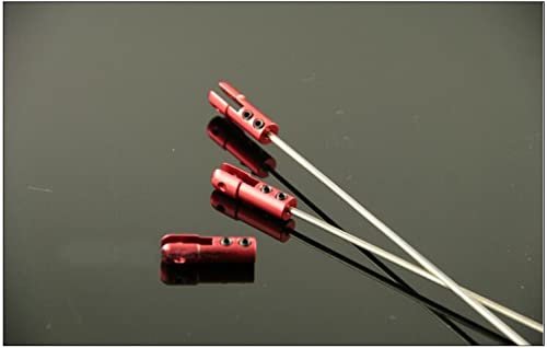 10Pcs M2 Metal Steering Pull Push Rod Link with Aluminum Clevis Chuck Replacement Part for RC Boat Airplane