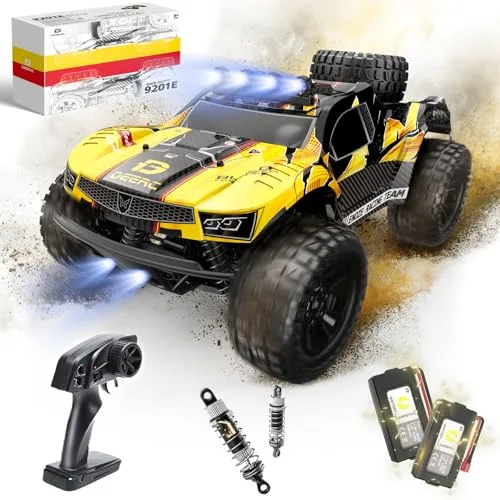 DEERC 9201E 1 10 Scale Hobby Grade RC Crawler Fast Short Course Truck with Lights 48 km h 4x4 Off Road Electric Vehicle for Adults and Kids