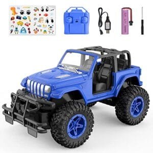 NQD 1/16 Scale Remote Control Car Cheap Off Road RC Trucks 2.4Ghz All Terrain Vehicle with Storage Case 80 Min Play Time