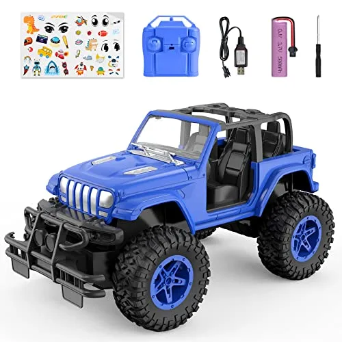 NQD 1/16 Scale Remote Control Car Cheap Off Road RC Trucks 2.4Ghz All Terrain Vehicle with Storage Case 80 Min Play Time