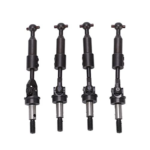 SUNGOOYUE Centre Drive Shaft CVD Upgrade Parts for RC Car, 4Pcs RC Steel Drive Shaft CVD Axle Compatible with 94123 1/10 RC Car