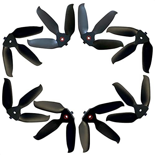 DJI FPV Drone 5328 RC Glider Folding Propellers 3 Blades Props Low Noise Quick Release Upgrade Replacement Accessories 8pcs 4CW 4CCW Black