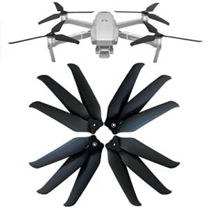 Eagle Jet RC Folding Drone DJI Mavic 2 Pro Propellers 874X 3 Blades Low Noise Quick Release Upgrade Replacement Accessories 4pcs 2CW 2CCW Black