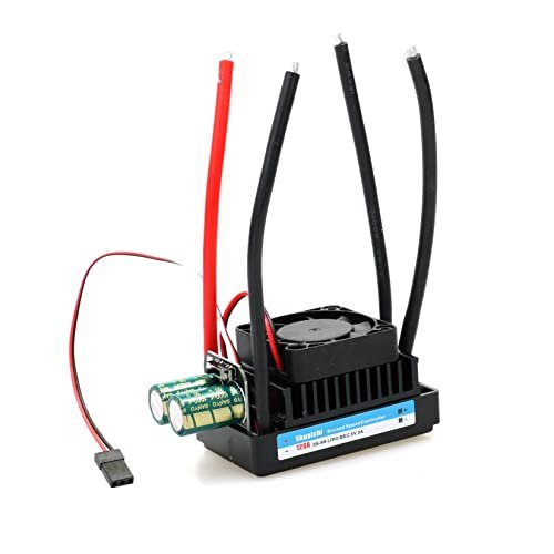 Quickdraw RC Boat Engines 3S 8S Battery 12 35V 120A Industrial Bidirectional Brushed Motor ESC with Cooling Fan