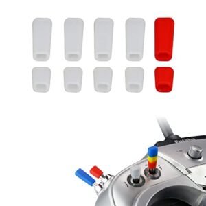 JR Radio RC Transmitter Switch Cover Non Slip Toggle Switch Cap Compatible with Radiomaster TX16S FrSky Taranis X9D QX7 Flysky Spektrum Futaba and More 10 PCS