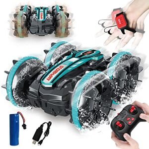 Xmasmate Weedeater RC Truck Amphibious Remote Control Car for Kids 2.4 GHz Waterproof RC Monster Truck