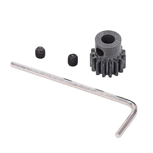 ESP32 RC Car Code Compatible RC Car Pinion Gear Set 15T 0.8 Mod Metal Pinion Motor Gear for ARRMA Granite 1/10 Remote Control Car Series