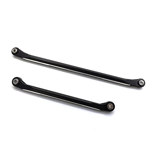 TREAL SCX6 Aluminum 7075 Front Steering Links Set for Axial 1 6 SCX6 Black RC Helicopter 1 6 Scale Upgrade Parts