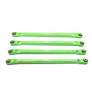 TREAL SCX6 Lower Links Set Aluminum 7075 Rod Links Replacements for Axial SCX6 Green