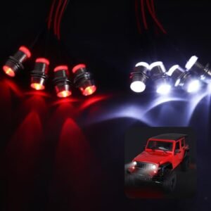 FriHobby 8 LEDs 5mm Light Kit for Ford Truck RC Body Compatible with Traxxas Arrma Redcat HSP Tamiya Axial SCX10 Losi