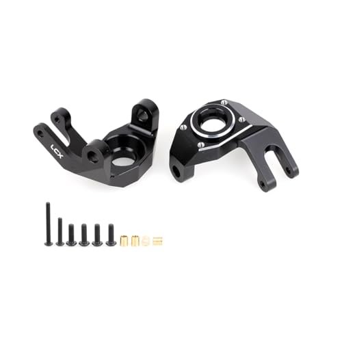 LCX Racing 1/6 RC Crawler Car CNC Machined Aluminum AR90 Front Axle Steering Knuckles for Axial SCX6 AXI05000 Chipper Jones RC Upgrades Parts Accessories
