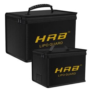 HRB Lipo Bag Fireproof Safety Storage for Large Scale RC PT Boats Batteries 2 Pack Set