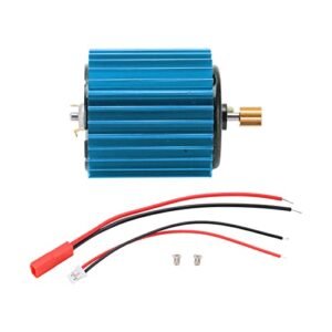 370 Brushed Motor with Heat Sink 2 Speed Metal Gear for Oldest RC Car WPL Models Blue Sporting Goods Accessories