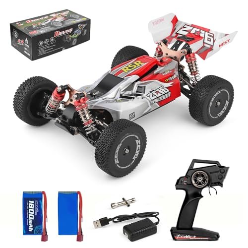 WLtoys 144001 Racing RC Car 1/14 4x4 Fast Remote Control Buggy with 2 Batteries Perfect Companion for RC Willey Televisions Enthusiasts