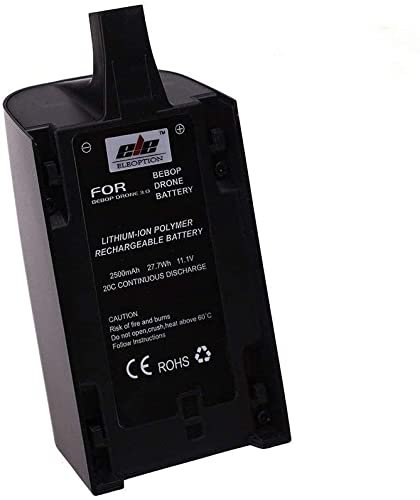 OKYUK 2500mAh 11.1V High Capacity Battery, High Capacity Upgrade Rechargeable Battery Pack Replacement Extended Flight Times for Parrot Bebop Drone 3.0 Quadcopter Parts