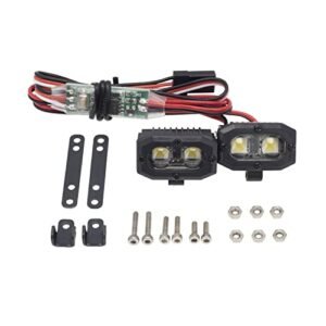 DKKY 1 10 Scale RC Lights LED Spotlights for Axial SCX10 Traxxas TRX4 TRX6 Wraith RR10 MST Redcat Gen8 2 Dual Lights with Controller