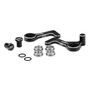 J Concepts Inc. Aluminum Steering Bellcranks Black RC10T JCO29312 Electric Car/Truck Option Parts