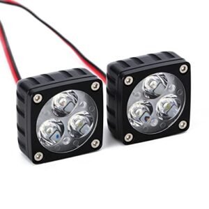 INJORA Superbright A Pillar Light Square Lamp for Audi R8 RC Car 1 6 Scale 28X28mm Upgrade Parts