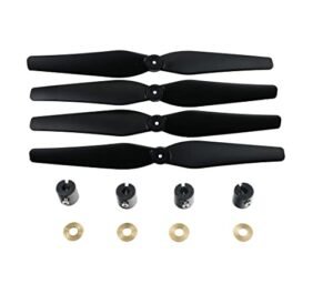 TFL Warrior RC Boat Propeller Blades Set of 4 Black Propellers and Holders for Promark VR Virtual Reality P70 Drones