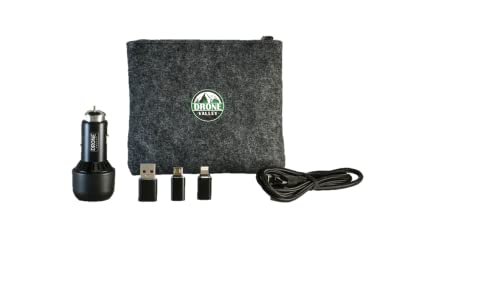 95W 3 Port Car Charger Kit PD 3.0 PPS QC 3.0 Fast Charging for Coachella Valley RC Club Enthusiasts Drone Valley Gear